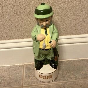 Bourbon Stein, ceramic and hand painted, excellent condition, approximately 12”